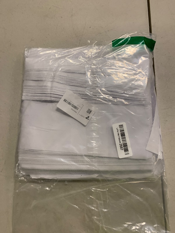Photo 1 of 100 Pcs10x10 Inches Cotton Fabric Squares Precut Quilting Fabric Bundles White Cotton Fabrics Squares for DIY Beginners Sewing Craft(White)