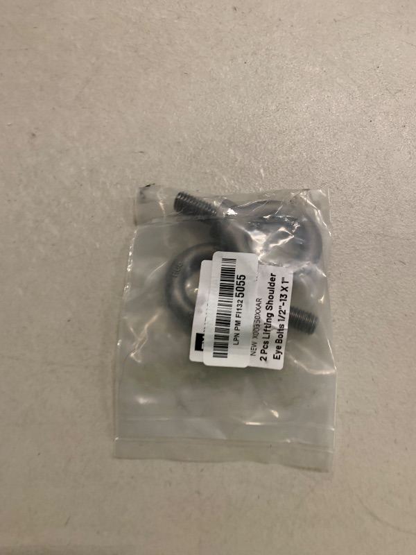 Photo 1 of 2 Pcs Lifting Shoulder Eye Bolts 1/2"-13 X 1