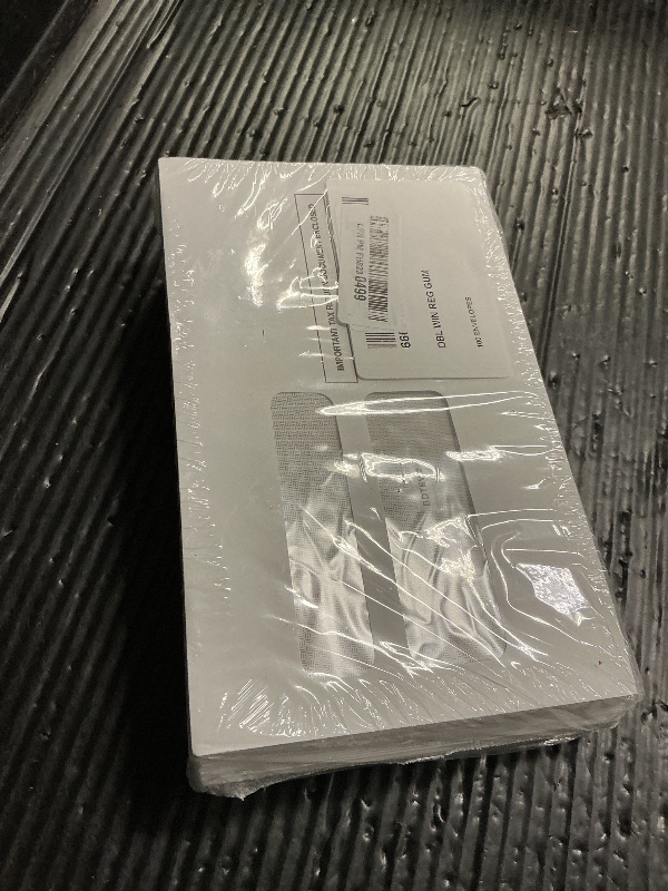 Photo 1 of 100 W2 Envelopes, Double Window Security Envelope for W2 2 Up Tax Forms, Designed for Printed W2 Laser Forms, Form QuickBooks Desktop and Other Tax Software, 5 5/8’’ x 9’’, 100 Envelopes Gum Seal