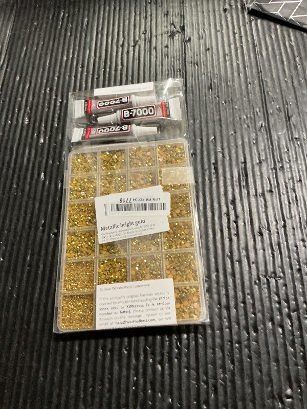 Photo 1 of 20100Pcs Metallic Gold Resin Rhinestones 2,3,4,5,6mm Flatback for Bedazzling Crafting Crafts Clothing Clothes Fabric Shoes Nail Art, Flat Back Gems Diamonds Bedazzled Bulk Jewels Crystals Gemstones