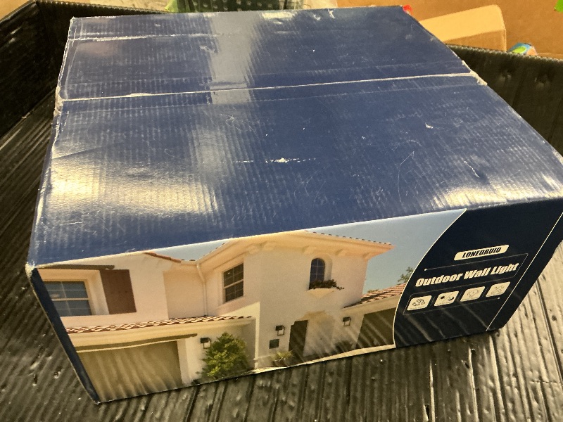 Photo 1 of LONEDRUID 2 Pack Dusk to Dawn Sensor Outdoor Wall Sconce Lighting Waterproof Exterior Porch Lantern Rustic Outside Garage Light Fixtures Wall Mount for House Patio Front Door