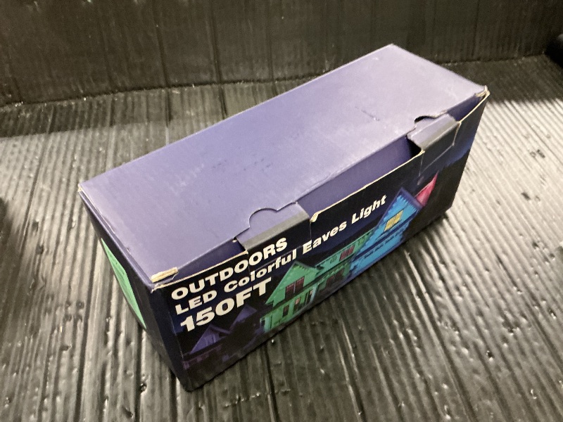 Photo 1 of 150FT Permanent Outdoor RGB Lights - Waterproof Smart LED Eaves Lights with App/Remote Control, Music Sync & DIY Scenes, Perfect for Christmas, Halloween, Parties & Daily Decor, Ideal for House Roof