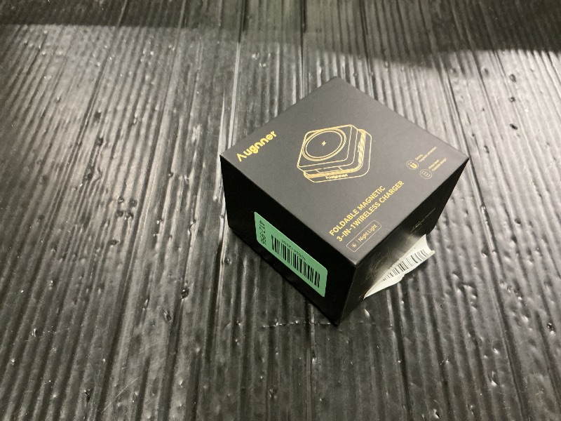 Photo 1 of ?2026 Upgraded?Wireless Charger 3 in 1, Foldable Wireless Charging Station with Light for Apple MagSafe Charger, Travel Magnetic Charger for iPhone 17/16/15/14/13/12 Apple Watch AirPods (20W Adapter)