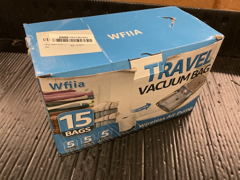 Photo 1 of 15 Packs Vacuum Bags for Travel with Rechargeable Pump, 3 Sizes Vacuum Seal Bags for Clothing, Compression Vacuum Travel Bags for Luggage, Vacuum Packing Bags for Closet Organization