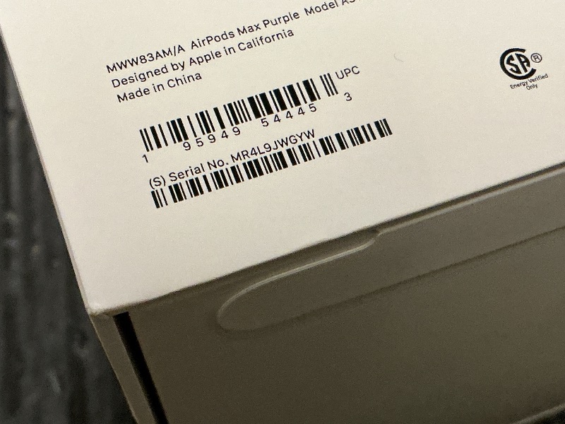 Photo 1 of Apple AirPods Max Wireless Over-Ear Headphones, Pro-Level Active Noise Cancellation, Transparency Mode, Personalized Spatial Audio, USB-C Charging, Bluetooth Headphones for iPhone - Purple