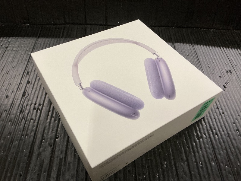 Photo 1 of Apple AirPods Max Wireless Over-Ear Headphones, Pro-Level Active Noise Cancellation, Transparency Mode, Personalized Spatial Audio, USB-C Charging, Bluetooth Headphones for iPhone - Purple
