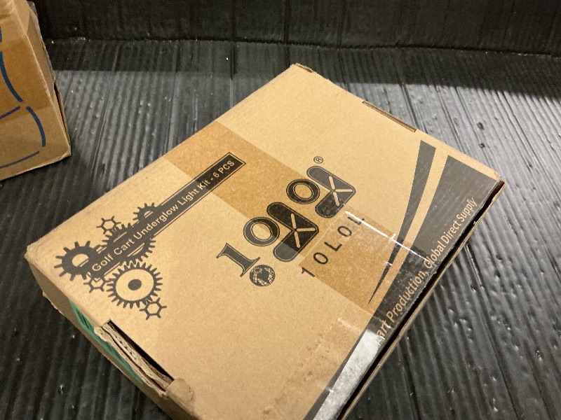 Photo 1 of 10L0L 6PCS Golf Cart Underbody Light Kit with Canopy Lights, Underglow LED Strip for Yamaha EZGO Club Car, 24 Modes Multicolor RGB Music Sync IP67 Waterproof