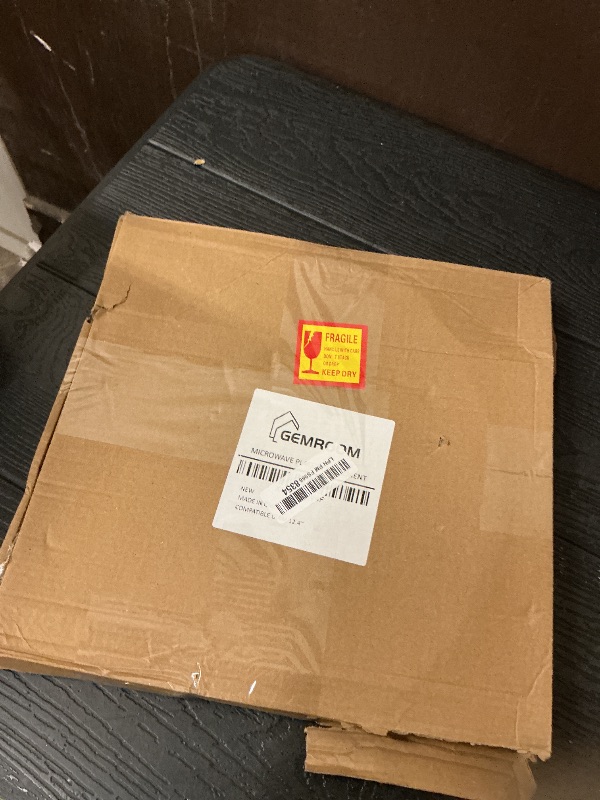 Photo 1 of 12.4 inch microwave glass turntable for 12570000008334 Panasonic microwave glass plate Compatible with FFMV1645 series Frigidaire Microwave and 12 3/8 JES1145 series GE microwave plate WB48X30612