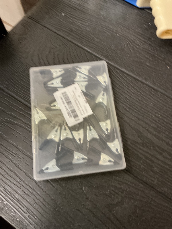 Photo 1 of 20 Pcs Small Spring Clamps, 2 Inch Small Clamps Heavy Duty Metal Stainless Steel Mini Clips with Rubber Coated Handle for Crafts Woodworking Photography Backdrop Greenhouse DIY Projects (Black)