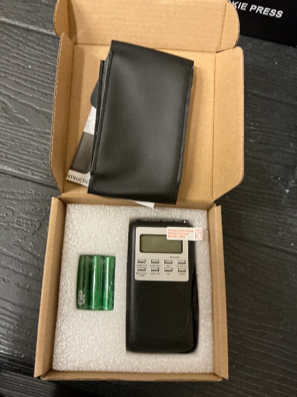 Photo 1 of Spirit Box for Ghost Hunting – Paranormal Investigation Device with AM/FM Sweep, EMF Detection, EVP Recorder, Temperature Sensor & Backlit Display – Real-Time Spirit Communication Tool - Black