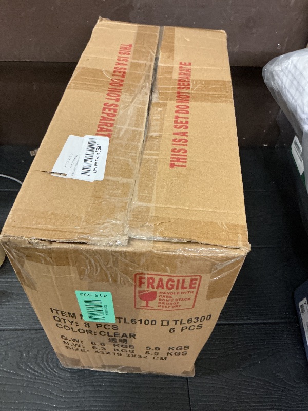 Photo 1 of 6Pack Stackable Kitchen Storage Organizer, Pantry Organizers and Storage, Clear Foods Organizer Bins with Handles, Easily Assemble for Bathroom, Kitchen, Pantry, Cabinet, Closet