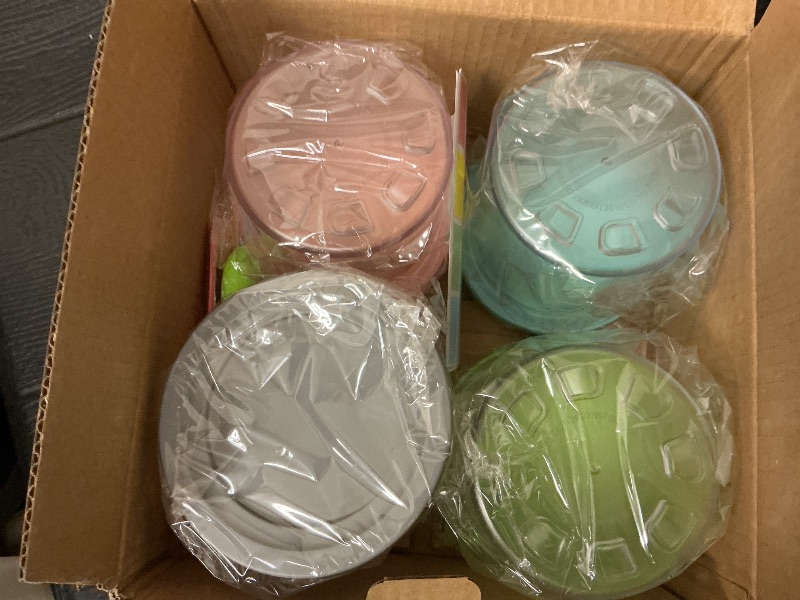 Photo 1 of 4 Pack Creami Pint Containers and Lids for Ninja, Compatible with Ninja NC299 NC300 NC301 Series Creami Maker Machine Accessories, BPA Free & Dishwasher Safe, Assorted Colors