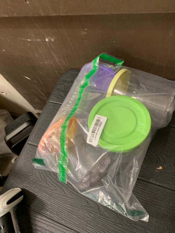 Photo 1 of 24OZ Containers Replacement for Ninja Creami Deluxe pints 4 Pack, Compatible with NC500 Series 11-in-1 Ice Cream Makers, Extra Delux Pint Containers, XL Family Size Cups,Dishwasher Safe, Leak Proof