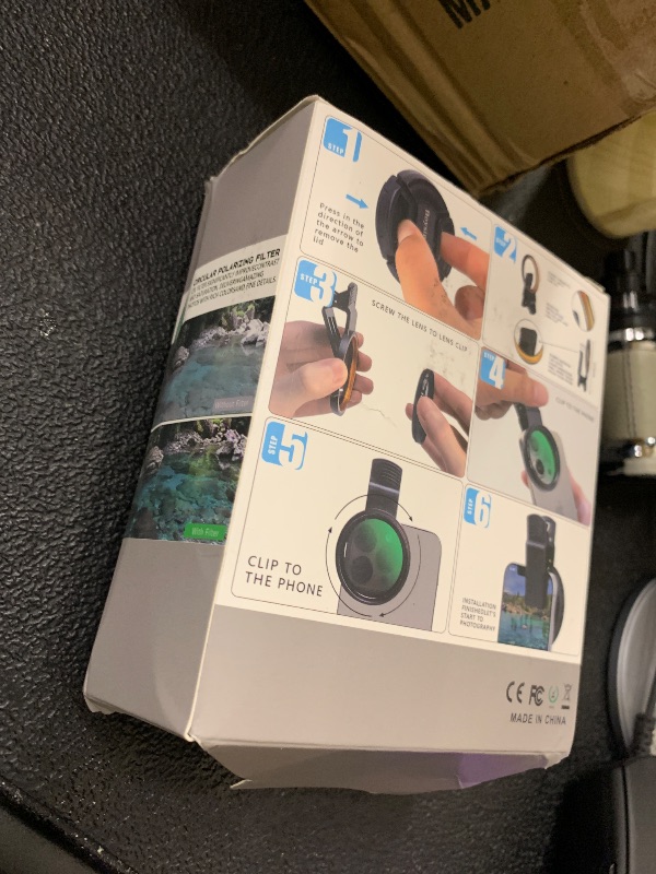 Photo 1 of 52MM CPL Filter - Clip-on Circular Polarizer Lens Filter, Ultra Slim Multi-Coated, Compatible with iPhone 15 14 13, Samsung, Google Pixel & Other Smart Phones