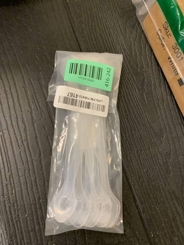 Photo 1 of 25 Count Disposable Tongue Scraper, Plastic Tongue Cleaner for Adults and Kids, Tongue Scrubber for Oral Care, Promote Fresh Breath