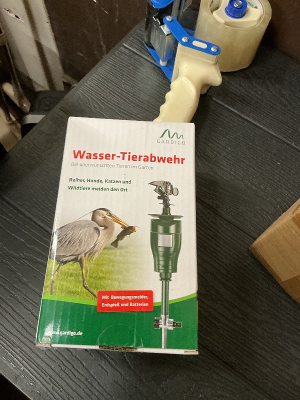 Photo 1 of GARDIGO® Water Jet Animal Repellent | Bird Repellent, Heron Repellent, Cat Repellent Garden | Motion Activated Sprinkler | Up to 33ft Range | Pigeon Deterrent Heron Scarer | Batteries Included