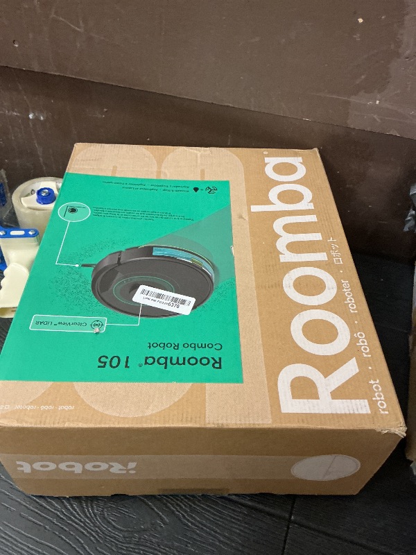 Photo 1 of iRobot Roomba 105 Combo Robot Vacuum & Mop - Easy to use, Intense Power-Lifting Suction, LiDAR Navigation, Multiple Cleaning Modes, Avoids Mopping Carpets, Self-Charging