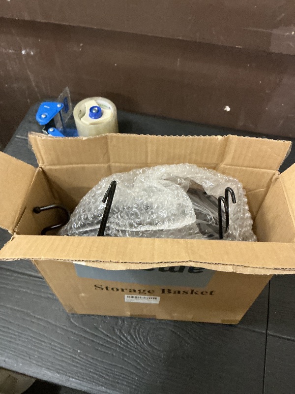 Photo 1 of 2-Tier Fruit Basket Bowl Stackable Vegetable Storage with Banana Tree Hanger Stand for Kitchen Countertop, Metal Wire Basket for Bread Onions Potatoes Black