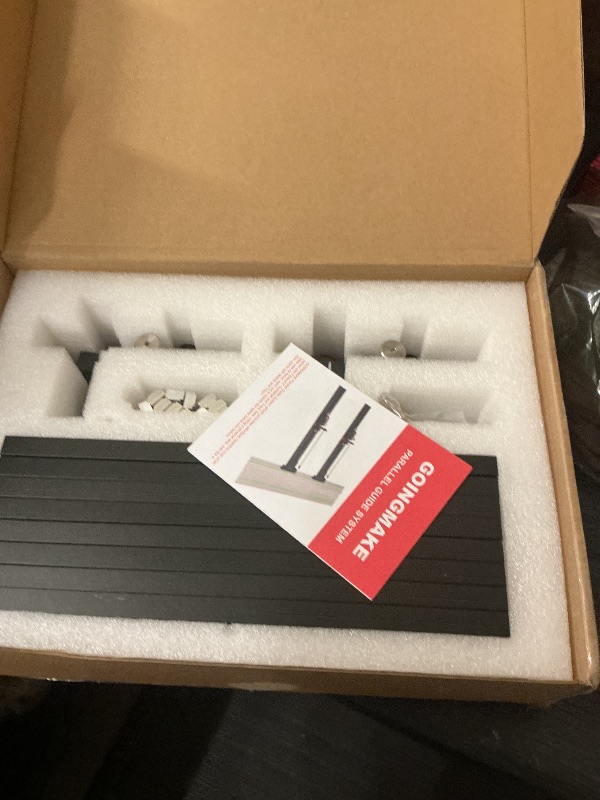 Photo 1 of GOINGMAKE Track Saw Parallel Guide System with Mirco Adjustable Flip Stop and Zero Calibration for Woodworking Repeatable Rip Cuts for Track Saw Guide Rail Compatible with Festool,Makita,Milwaukee