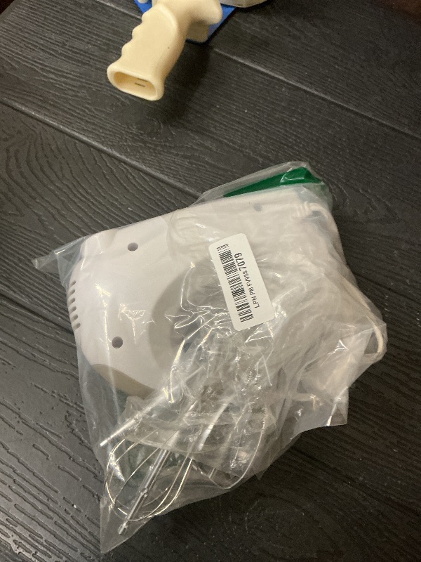 Photo 1 of 5-Speed Electric Hand Mixer with Whisk, Traditional Beaters, 120 Watts,Portable & Lightweight, Blending or Cooking White