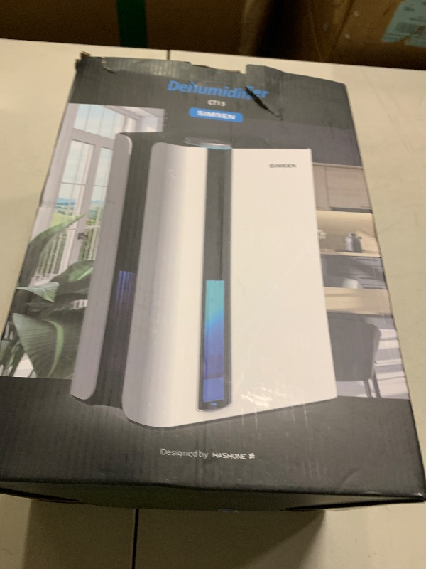 Photo 1 of SIMSEN 95oz Dehumidifiers for Home, 800 sq ft Dehumidifier Reusable Filter, Small Dehumidifier with Drain Hose, Dehumidifiers for Bedroom Bathroom Basements Closet RV