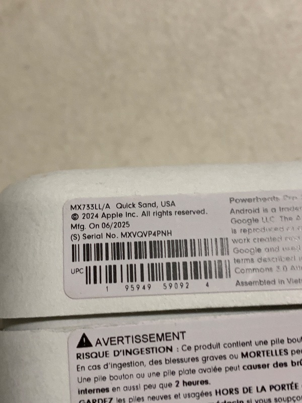 Photo 1 of Beats Powerbeats Pro 2 - Wireless Noise Cancelling Workout Earbuds with Secure- Fit Earhooks, Up to 45-Hour Battery with Charging Case, Sweat & Water Resistant, Heart Rate Monitoring - Quick Sand
