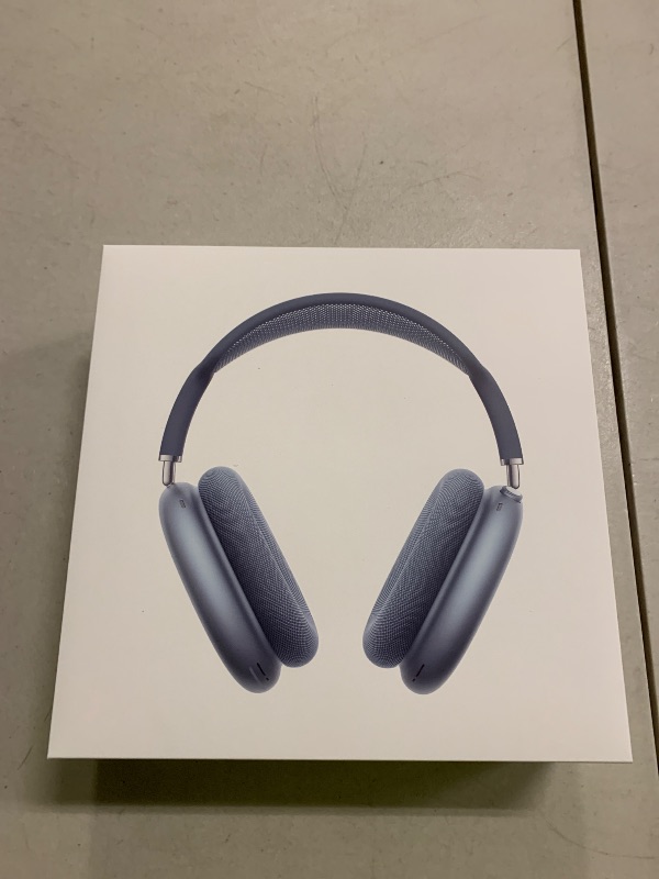 Photo 1 of Apple AirPods Max Wireless Over-Ear Headphones, Pro-Level Active Noise Cancellation, Transparency Mode, Personalized Spatial Audio, USB-C Charging, Bluetooth Headphones for iPhone - Blue