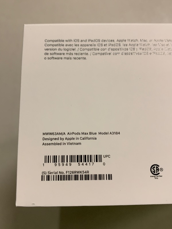 Photo 1 of Apple AirPods Max Wireless Over-Ear Headphones, Pro-Level Active Noise Cancellation, Transparency Mode, Personalized Spatial Audio, USB-C Charging, Bluetooth Headphones for iPhone - Blue