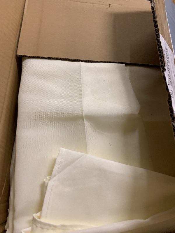 Photo 1 of Dailyset 10-Pack Ivory Tablecloths for Rectangle Tables, 60 x 120 Inches, Stain-Resistant Polyester Fabric for 6 Foot Tables - Washable Table Covers for Weddings, Banquets, Birthday Parties, Events