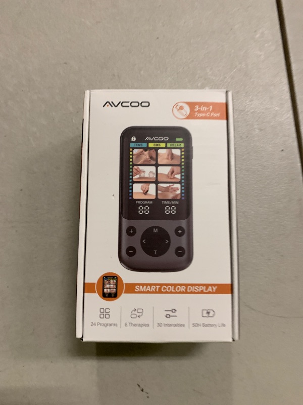 Photo 1 of 3-in-1 TENS Unit Muscle Stimulator with 24 Modes, Newest Color Display, Innovative Single Type-C Port, Dual-Channel TENS Machine for Shoulder, Back Pain Relief Therapy, EMS Massager Machine, 10 Pads