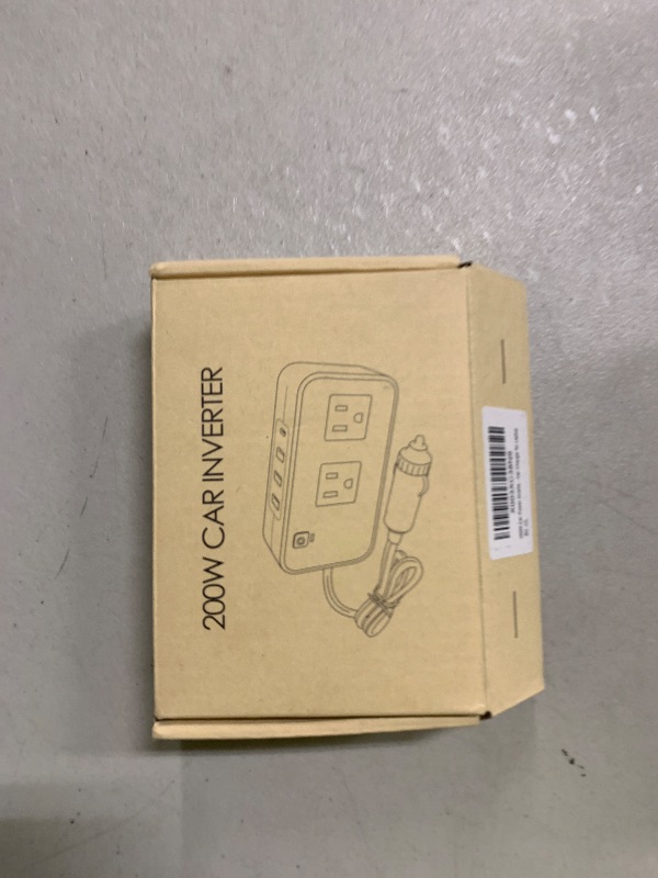 Photo 1 of 200W Car Power Inverter, PiSFAU DC 12V to 110V AC Car Plug Adapter Outlet with [20W USB-C] /USB-Fast Charger(18W) / 4.8A Dual USB/car Charger for Laptop