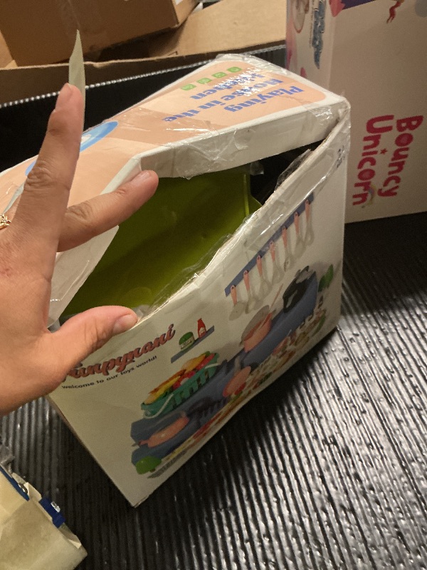 Photo 1 of 130Pcs Kitchen Playset, Toddler Pretend Cooking Play Pots, Pans, Utensils Cookware, Daily Food Fruit Veges, Shopping Storage Basket, Dessert, Prop Money, Learning Gift for Child (Pink)