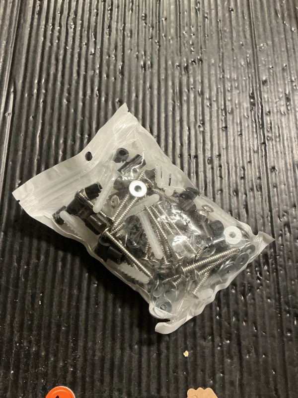 Photo 1 of 200 Pieces Pegboard Mounting Kit Wall Peg Boards Installation Accessories Pegboard Spacer Kit Includes Screws, Anchors, Spacers and Washers for 1/4-Inch Pegboard (50 Sets)