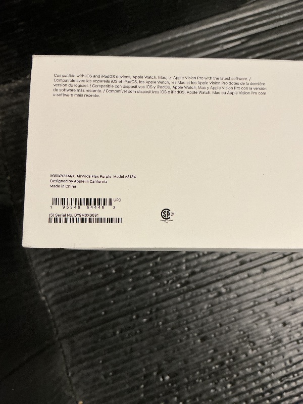 Photo 1 of Apple AirPods Max Wireless Over-Ear Headphones, Pro-Level Active Noise Cancellation, Transparency Mode, Personalized Spatial Audio, USB-C Charging, Bluetooth Headphones for iPhone - Purple