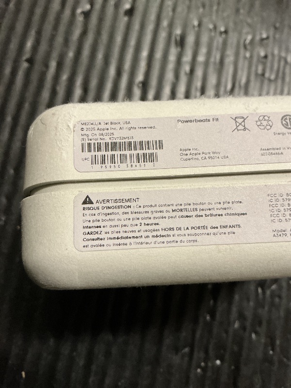 Photo 1 of Beats Powerbeats Fit - Wireless Noise Cancelling Workout Earbuds with Secure-Fit Wingtips, Up to 30-Hour Battery Life, Sweat & Water Resistant, Apple & Android Compatible - Jet Black