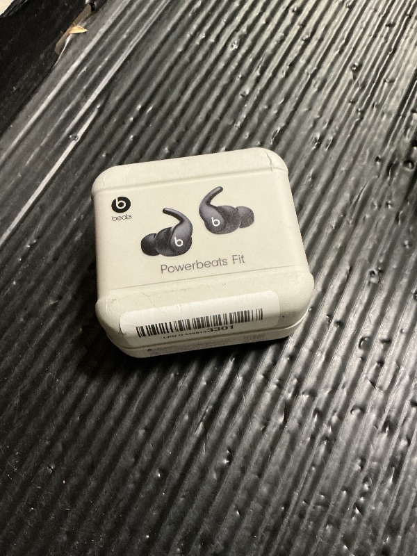 Photo 1 of Beats Powerbeats Fit - Wireless Noise Cancelling Workout Earbuds with Secure-Fit Wingtips, Up to 30-Hour Battery Life, Sweat & Water Resistant, Apple & Android Compatible - Jet Black