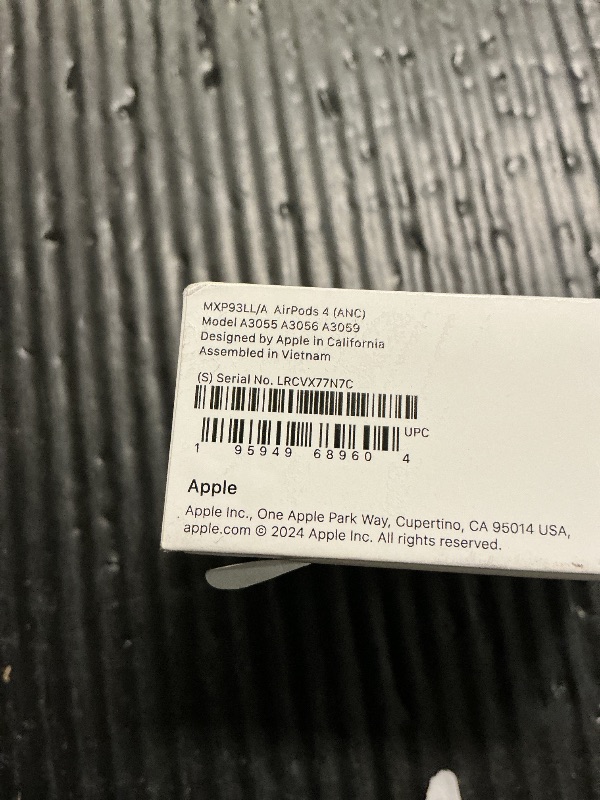 Photo 1 of Apple AirPods 4 Wireless Earbuds, Bluetooth Headphones, with Active Noise Cancellation, Adaptive, Transparency Mode, Personalized Spatial Audio, USB-C Charging Case, Wireless Charging, H2 Chip