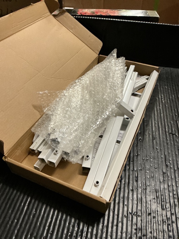 Photo 1 of Wokceer Wedding Arch Stand 7.2FT, 6FT White Metal Arch Backdrop Stand Set of 2 for Birthday Party Wedding Ceremony Baby Shower Graduation Decoration