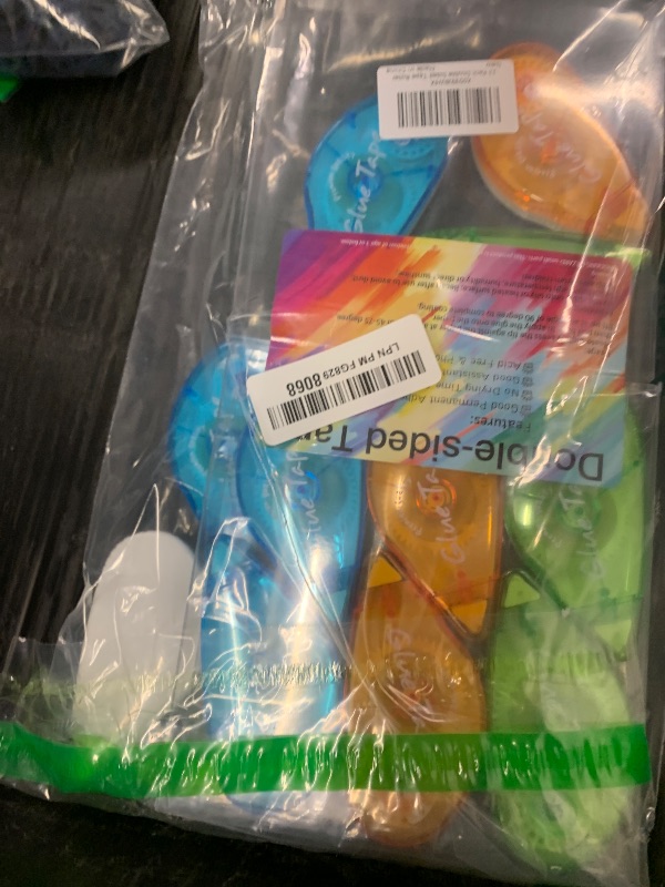 Photo 1 of 12 Pack Double Sided Tape Roller, Scrapbooking Tape, Permanent Adhesive Tape Dispenser Runner for Crafts and Arts Projects, Photo-Safe