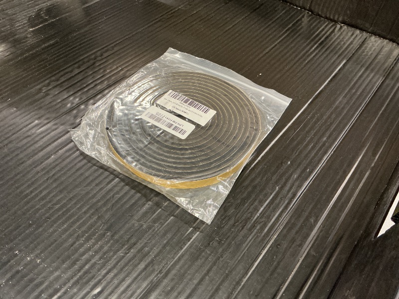 Photo 1 of 4-Meter Self-Adhesive Sponge Weather Stripping (12mm W x 6mm T) - Black Draft Stopper for Doors & Windows - Reduces Noise, Dust & Air Leaks - Soft Foam Seal for Home & Office