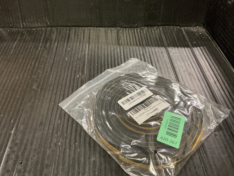 Photo 1 of 4-Meter Self-Adhesive Sponge Weather Stripping (12mm W x 6mm T) - Black Draft Stopper for Doors & Windows - Reduces Noise, Dust & Air Leaks - Soft Foam Seal for Home & Office