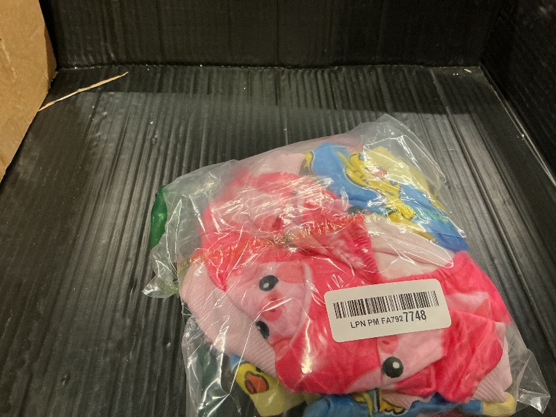 Photo 1 of 4 Pack Dog Pajamas Soft Lightweight Dog Recovery Suit Onesie Clothes for Small Medium Pet Boys Girls Dogs Cats (M (Back: 10",Chest: 14.5", Neck: 9.5"), Unicorn,Pig,Strawberry,Duck)