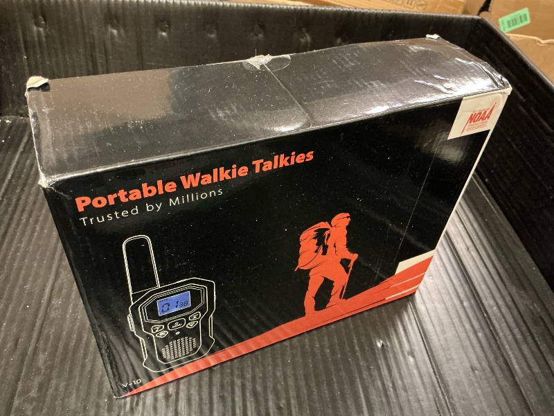 Photo 1 of 2 Way Radios for Adults Long Range Walkie Talkies for Kids Rechargeable 4 Pack, Camping Hiking Skiing Cruising Gear with Lamp, USB-C, SOS Siren, NOAA Alert, iVOX Hands-Free, One-Touch Pairing