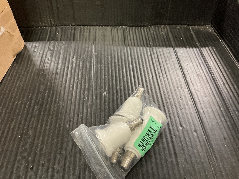 Photo 1 of (5pcs/Pack) YiLighting - E14 European Base to E26/E27 Edison Base LED Light Lamp Bulbs Sockets Adapter Converter Used for LED and CFL lights, (Not for Incandescent light bulbs)