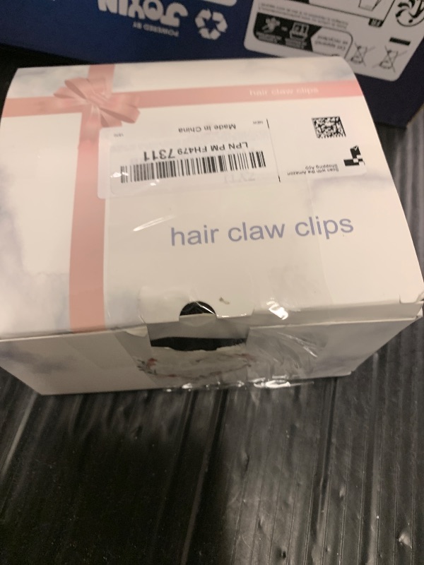 Photo 1 of 5 Inch Extra Large Claw Clips for Thick and Long Hair, 4 Pack XL Jumbo Clear Jelly Rectangle Hair Clips, Oversized Matte Non-Slip Strong Hold Jaw Clips for Women in Brown, Grey, and Light Green