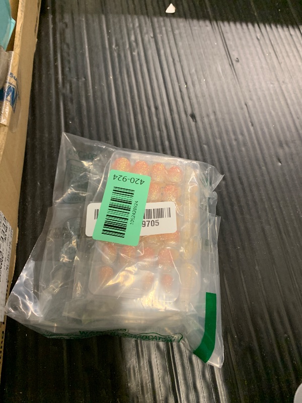 Photo 1 of 120pcs Girls Press on Nails for Kids - Children Short Fake Artificial Nails,Glitter Kids False Sticky Nails with Nail Glue Tabs