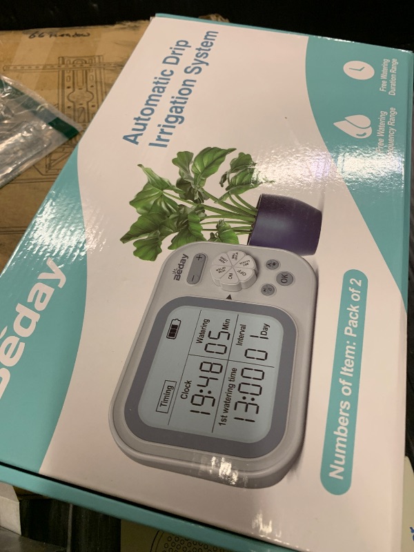 Photo 1 of Automatic Plant Waterer Self Watering System Indoor for 15 Potted Plants Pack of 2, Auto Drip Irrigation Kit Programmable Water Timer w Smart Humidity Detection