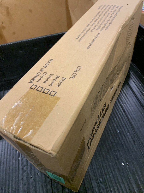 Photo 1 of 2 Pack Rain Gutter Downspout Extensions, Upgraded Flexible Drain Down Spout Extender for Rain Water Drainage, Each Extendable from 20" to 66", Combine to 10 ft with Connector(Green)