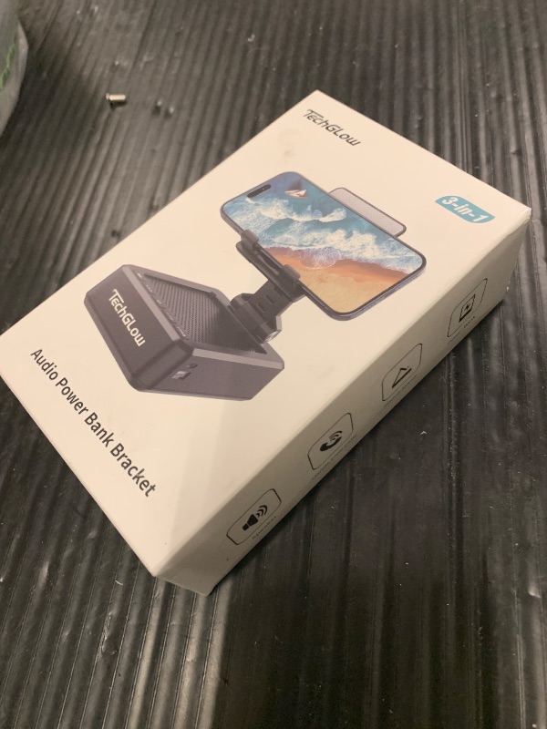 Photo 1 of TechGlow Foldable Cellphone Stand with Bluetooth Speaker and Charging Function Birthday Gifts for Men Women Mother Father Boy Girl Teens Cool Tech Gadgets