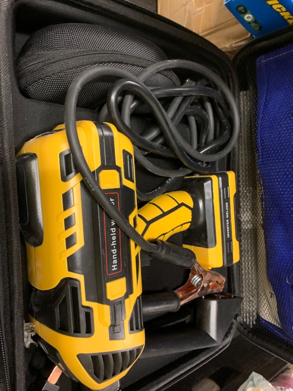 Photo 1 of YesRight Portable Welding Machine, 110V Handheld Welder with 30PCS Rods & Auto Darkening Googles, Electric ARC Welder Gun with IGBT Inverter 5 Variable Current Adjustment Fits for 3/32" Welding Rods